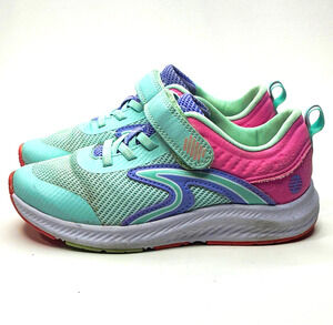 Zella Z by Zella Gym Class Hook & Loop Sneakers Kids US 2M Mint Pink Purple